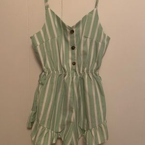 Striped romper